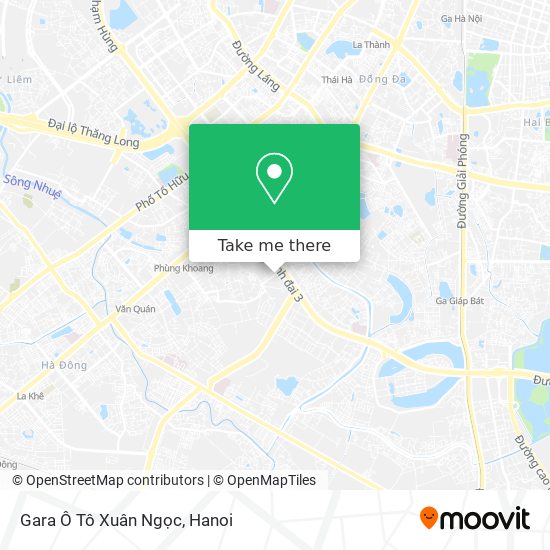 Gara Ô Tô Xuân Ngọc map
