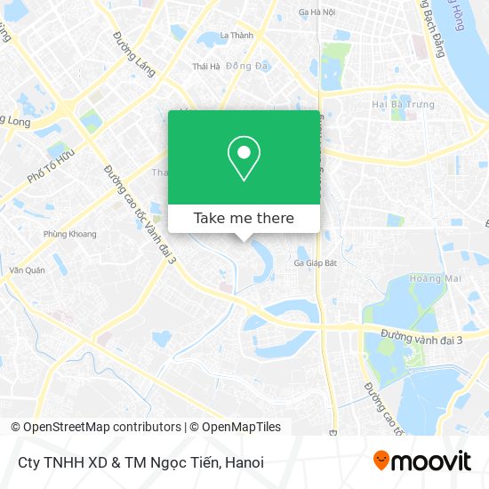 Cty TNHH XD & TM Ngọc Tiến map