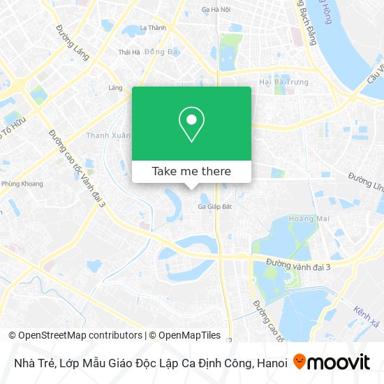 Nhà Trẻ, Lớp Mẫu Giáo Độc Lập Ca Định Công map