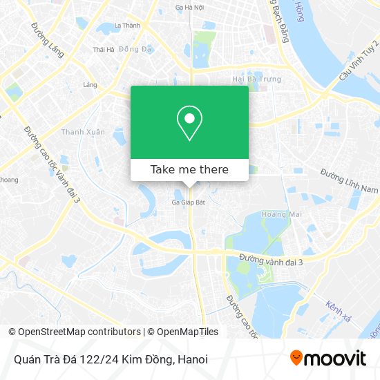 Quán Trà Đá 122/24 Kim Đồng map
