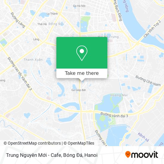 Trung Nguyên Mới - Cafe, Bóng Đá map