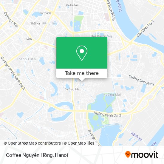 Coffee Nguyên Hồng map