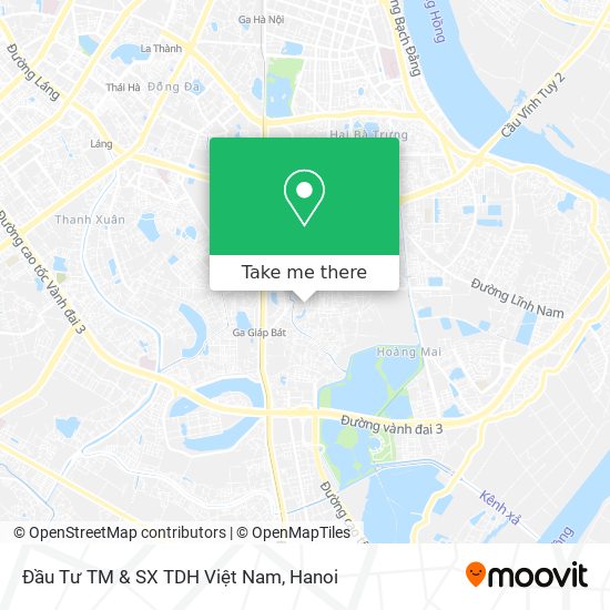 Đầu Tư TM & SX TDH Việt Nam map