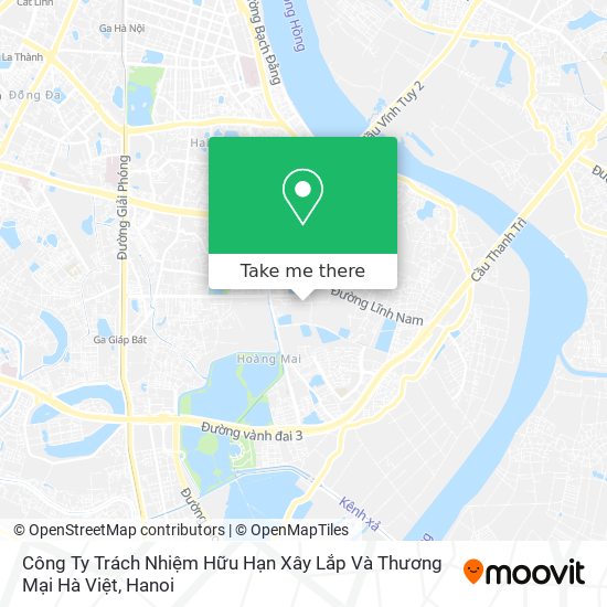 Công Ty Trách Nhiệm Hữu Hạn Xây Lắp Và Thương Mại Hà Việt map