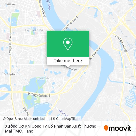 Xưởng Cơ Khí Công Ty Cổ Phần Sản Xuất Thương Mại TMC map