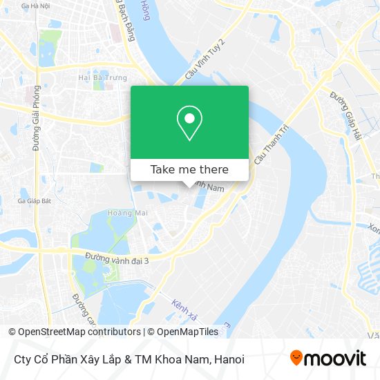 Cty Cổ Phần Xây Lắp & TM Khoa Nam map