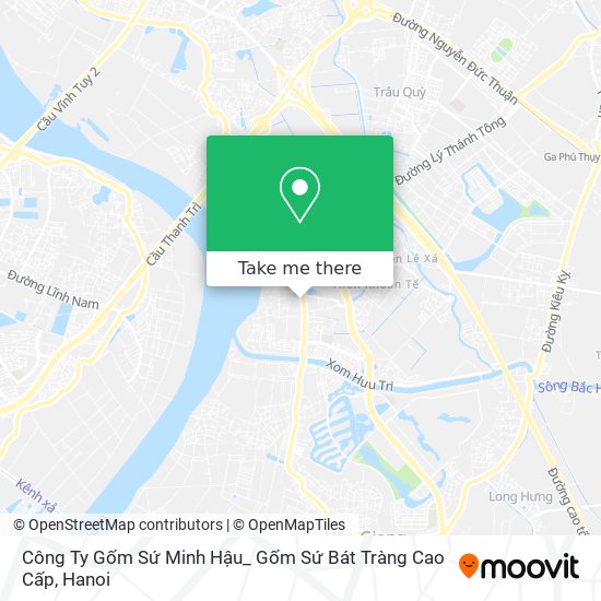 Công Ty Gốm Sứ Minh Hậu_ Gốm Sứ Bát Tràng Cao Cấp map