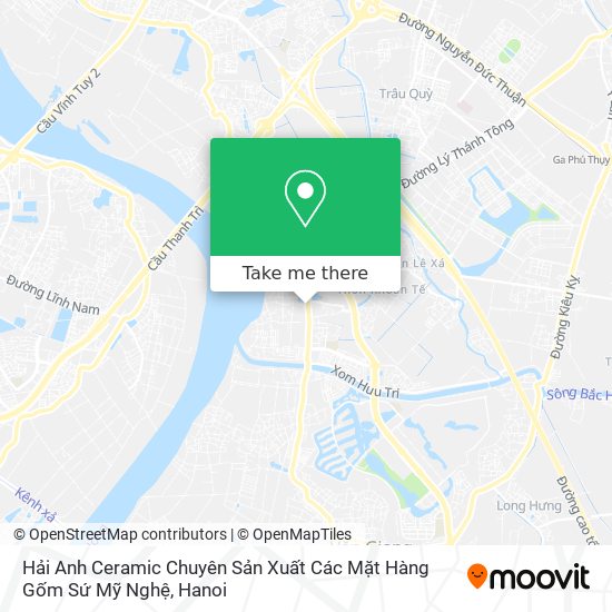 Hải Anh Ceramic Chuyên Sản Xuất Các Mặt Hàng Gốm Sứ Mỹ Nghệ map