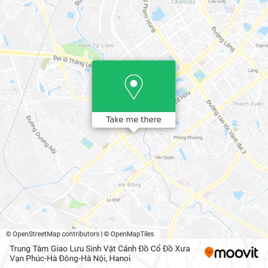 Trung Tâm Giao Lưu Sinh Vật Cảnh Đồ Cổ Đồ Xưa Vạn Phúc-Hà Đông-Hà Nội map