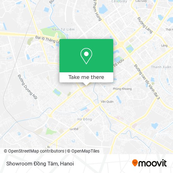 Showroom Đồng Tâm map