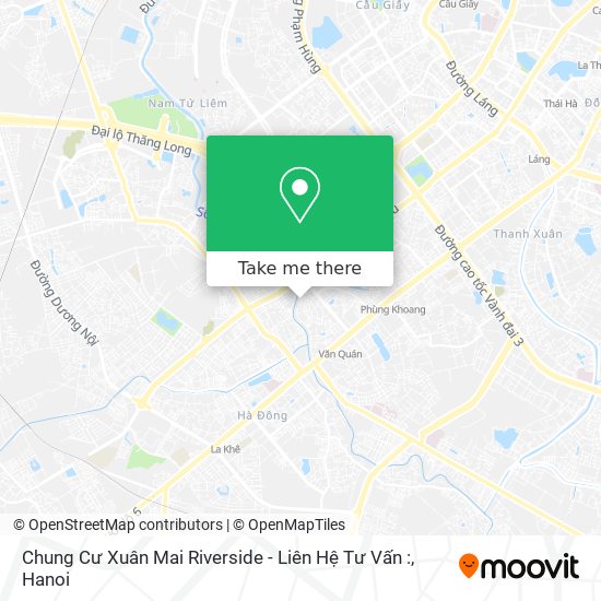 Chung Cư Xuân Mai Riverside - Liên Hệ Tư Vấn : map