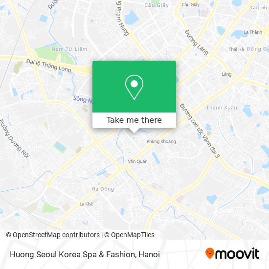 Huong Seoul Korea Spa & Fashion map