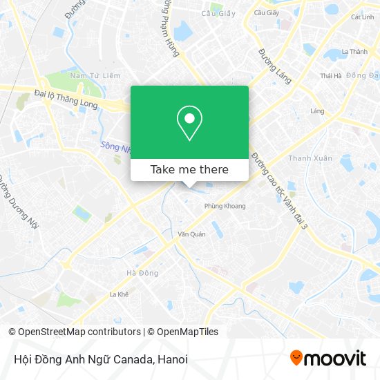 Hội Đồng Anh Ngữ Canada map