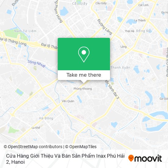 Cửa Hàng Giới Thiệu Và Bán Sản Phẩm Inax Phú Hải 2 map