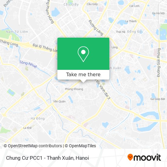 Chung Cư PCC1 - Thanh Xuân map