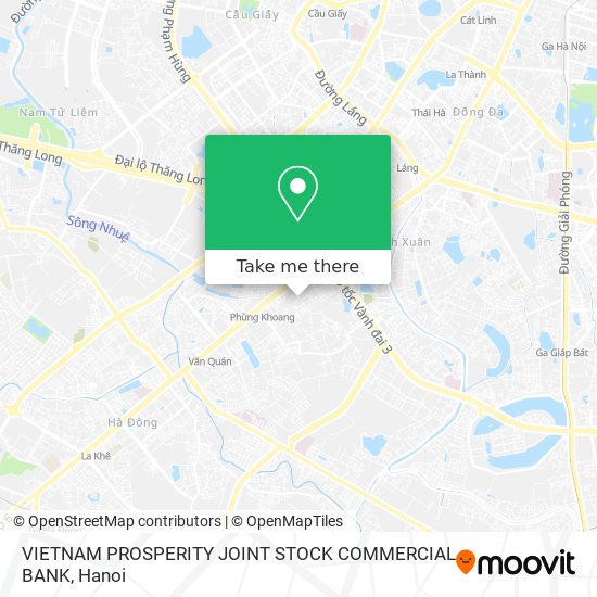 VIETNAM PROSPERITY JOINT STOCK COMMERCIAL BANK map