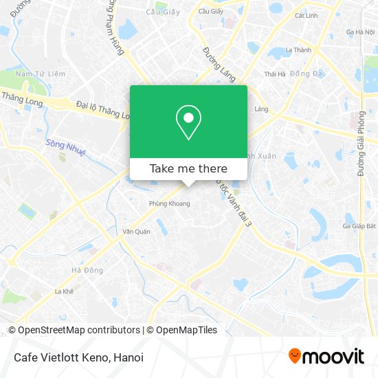 Cafe Vietlott Keno map