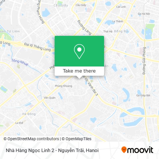 Nhà Hàng Ngọc Linh 2 - Nguyễn Trãi map