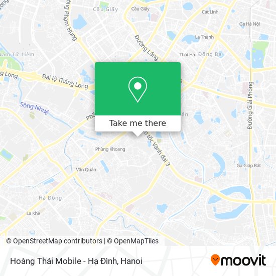Hoàng Thái Mobile - Hạ Đình map