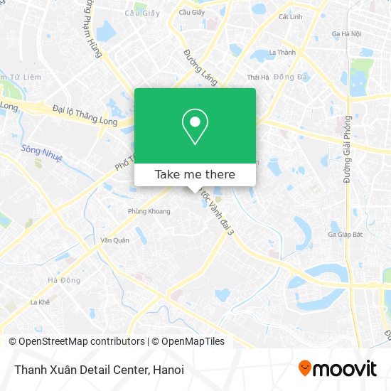 Thanh Xuân Detail Center map