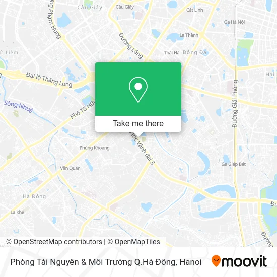 Phòng Tài Nguyên & Môi Trường Q.Hà Đông map