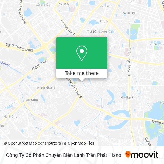 Công Ty Cổ Phần Chuyên Điện Lạnh Trần Phát map