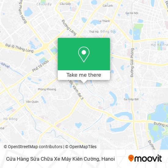 Cửa Hàng Sửa Chữa Xe Máy Kiên Cường map