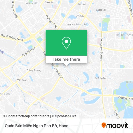 Quán Bún Miến Ngan Phở Bò map