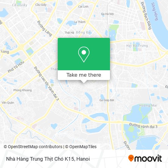 Nhà Hàng Trung Thịt Chó K15 map