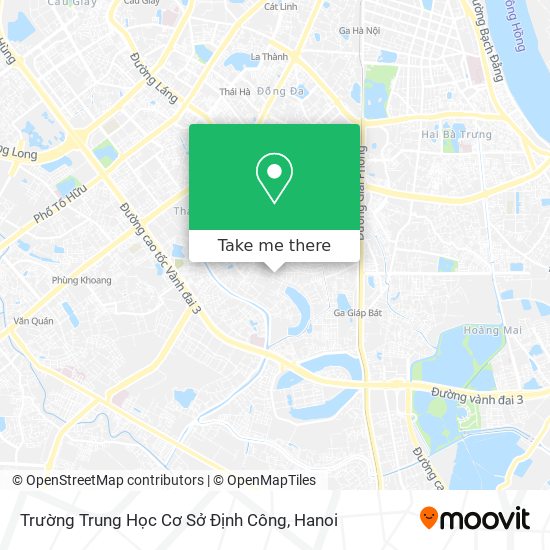 Trường Trung Học Cơ Sở Định Công map