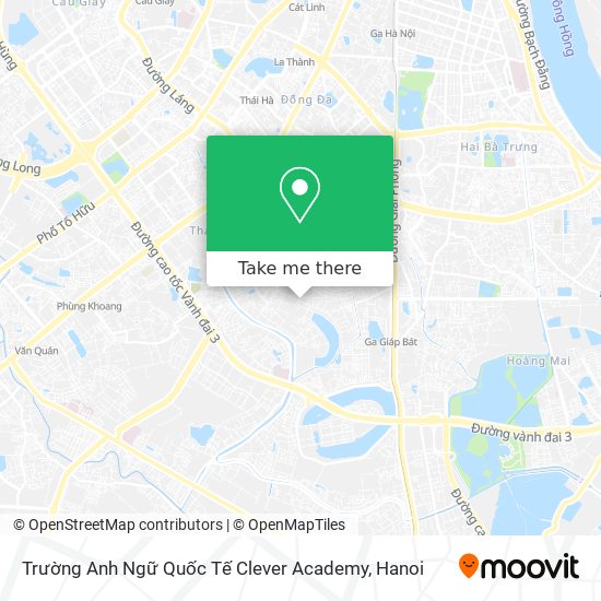 Trường Anh Ngữ Quốc Tế Clever Academy map