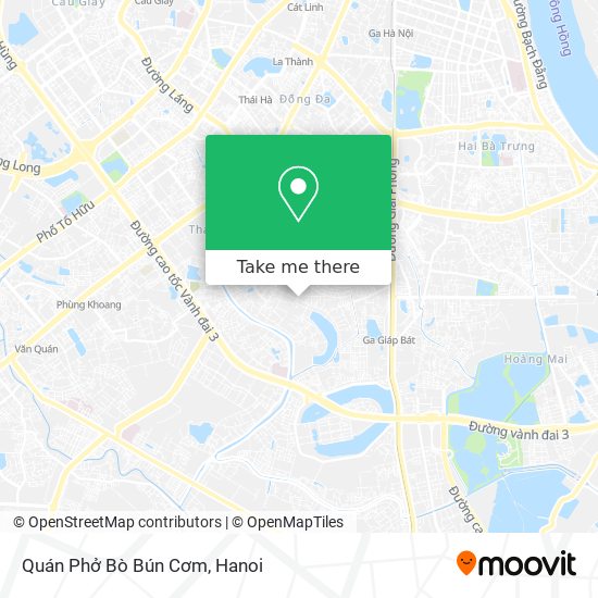 Quán Phở Bò Bún Cơm map