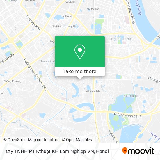 Cty TNHH PT Kthuật KH Lâm Nghiệp VN map