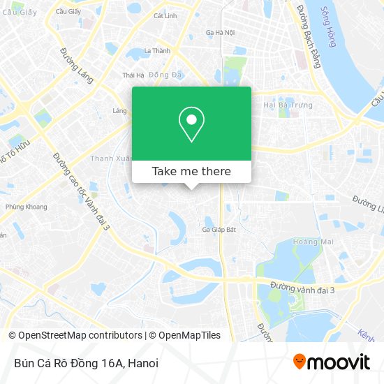 Bún Cá Rô Đồng 16A map