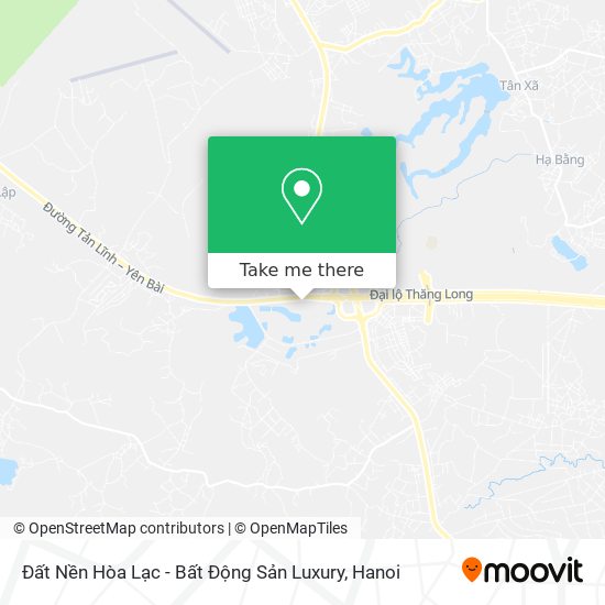 Đất Nền Hòa Lạc - Bất Động Sản Luxury map