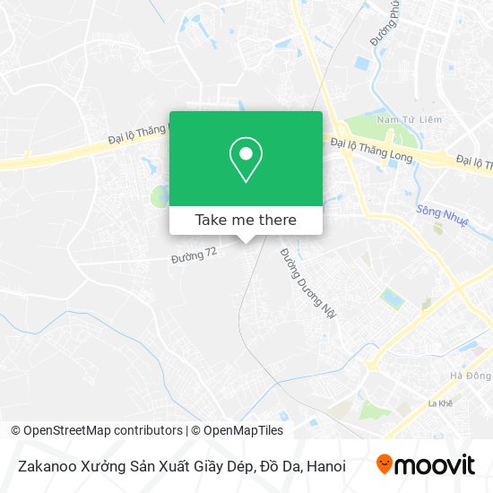 Zakanoo Xưởng Sản Xuất Giầy Dép, Đồ Da map