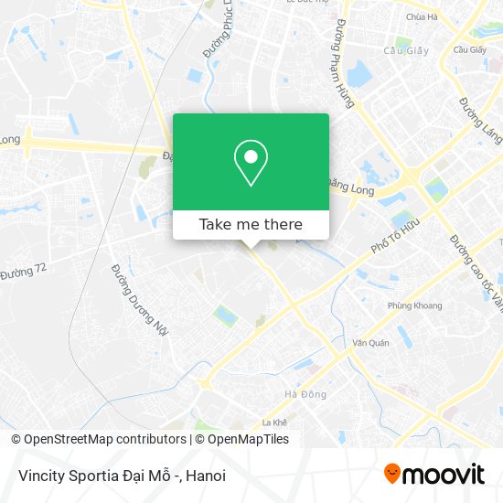 Vincity Sportia Đại Mỗ - map