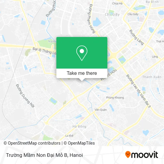 Trường Mầm Non Đại Mỗ B map