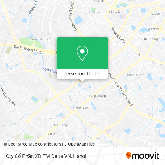 Cty Cổ Phần XD TM Delta VN map