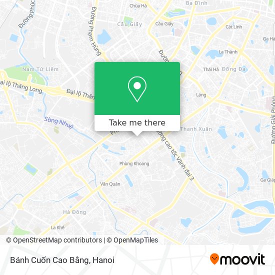 Bánh Cuốn Cao Bằng map