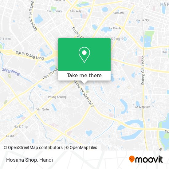 Hosana Shop map