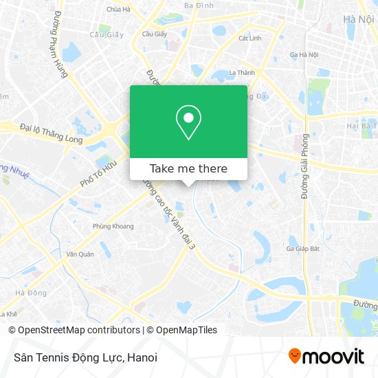 Sân Tennis Động Lực map