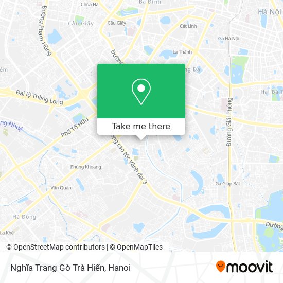 Nghĩa Trang Gò Trà Hiến map