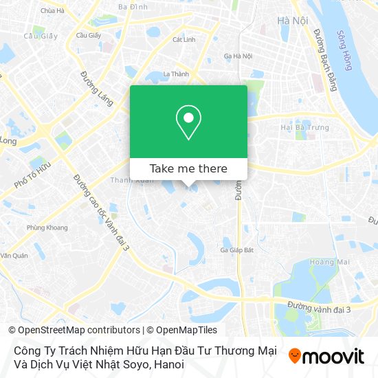 Công Ty Trách Nhiệm Hữu Hạn Đầu Tư Thương Mại Và Dịch Vụ Việt Nhật Soyo map