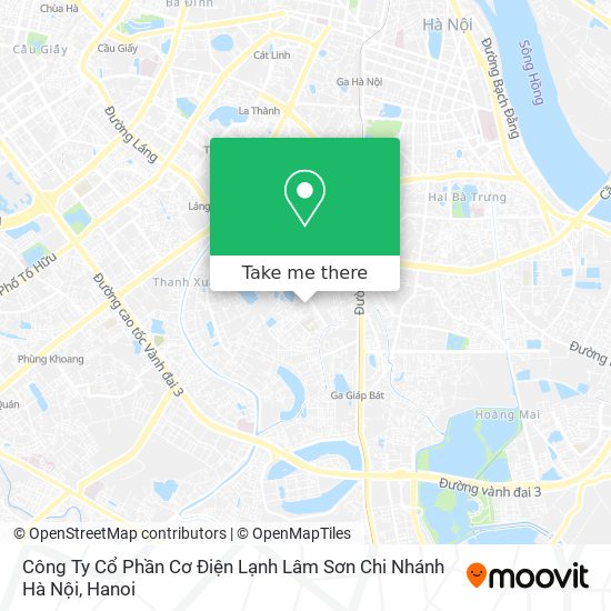 Công Ty Cổ Phần Cơ Điện Lạnh Lâm Sơn Chi Nhánh Hà Nội map