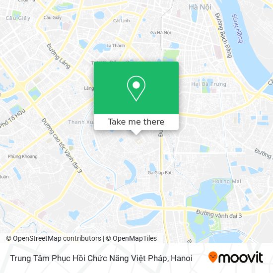 Trung Tâm Phục Hồi Chức Năng Việt Pháp map