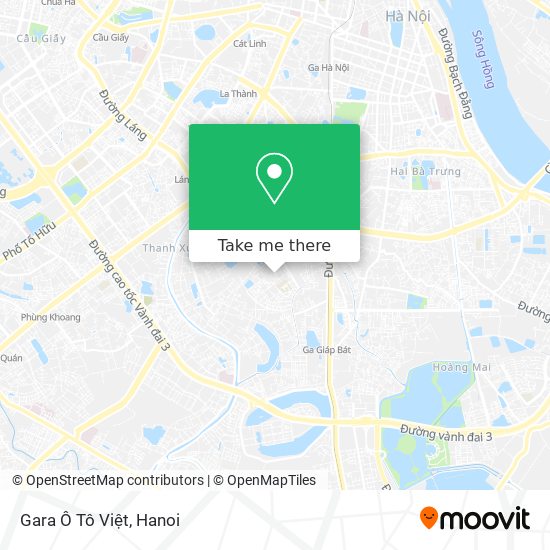Gara Ô Tô Việt map