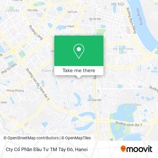 Cty Cổ Phần Đầu Tư TM Tây Đô map