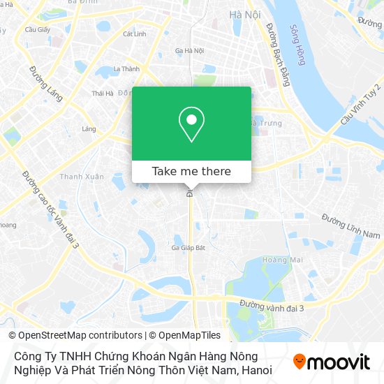 Công Ty TNHH Chứng Khoán Ngân Hàng Nông Nghiệp Và Phát Triển Nông Thôn Việt Nam map