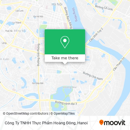 Công Ty TNHH Thực Phẩm Hoàng Đông map